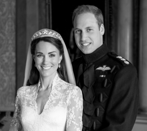 Celebrando 13 años de amor real: los príncipes Guillermo y Kate Middleton.