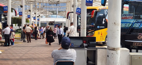 Aumenta la afluencia de pasajeros en Terminales Terrestres